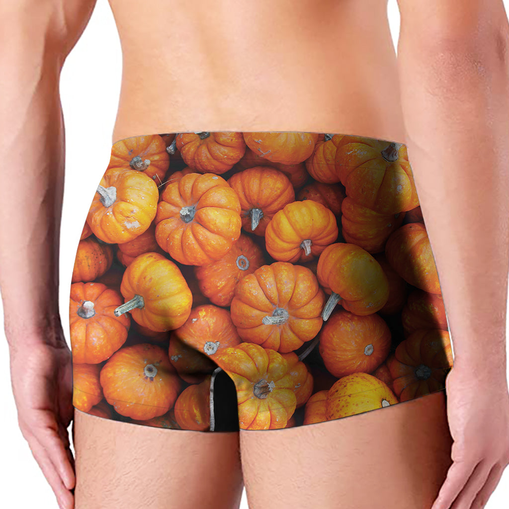 Pumpkin Print Men's Boxer Briefs