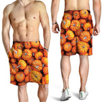 Pumpkin Print Men's Shorts