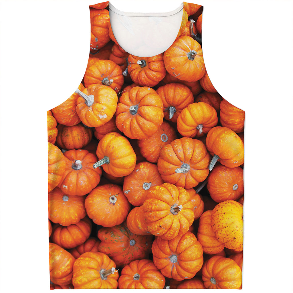 Pumpkin Print Men's Tank Top