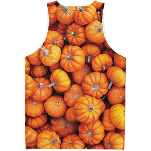 Pumpkin Print Men's Tank Top