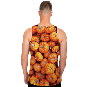 Pumpkin Print Men's Tank Top