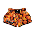 Pumpkin Print Muay Thai Boxing Shorts