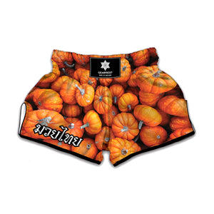 Pumpkin Print Muay Thai Boxing Shorts