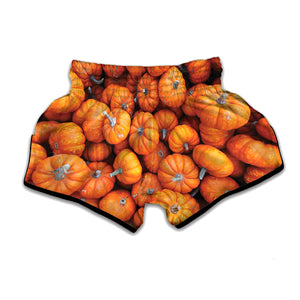 Pumpkin Print Muay Thai Boxing Shorts