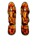 Pumpkin Print Muay Thai Shin Guards