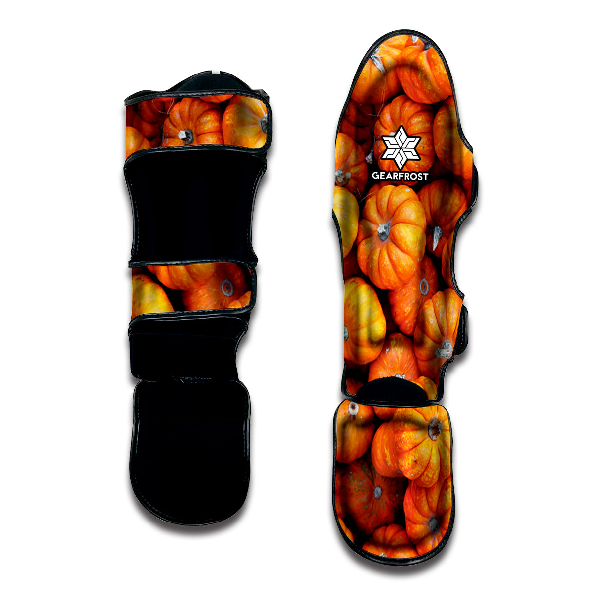 Pumpkin Print Muay Thai Shin Guard