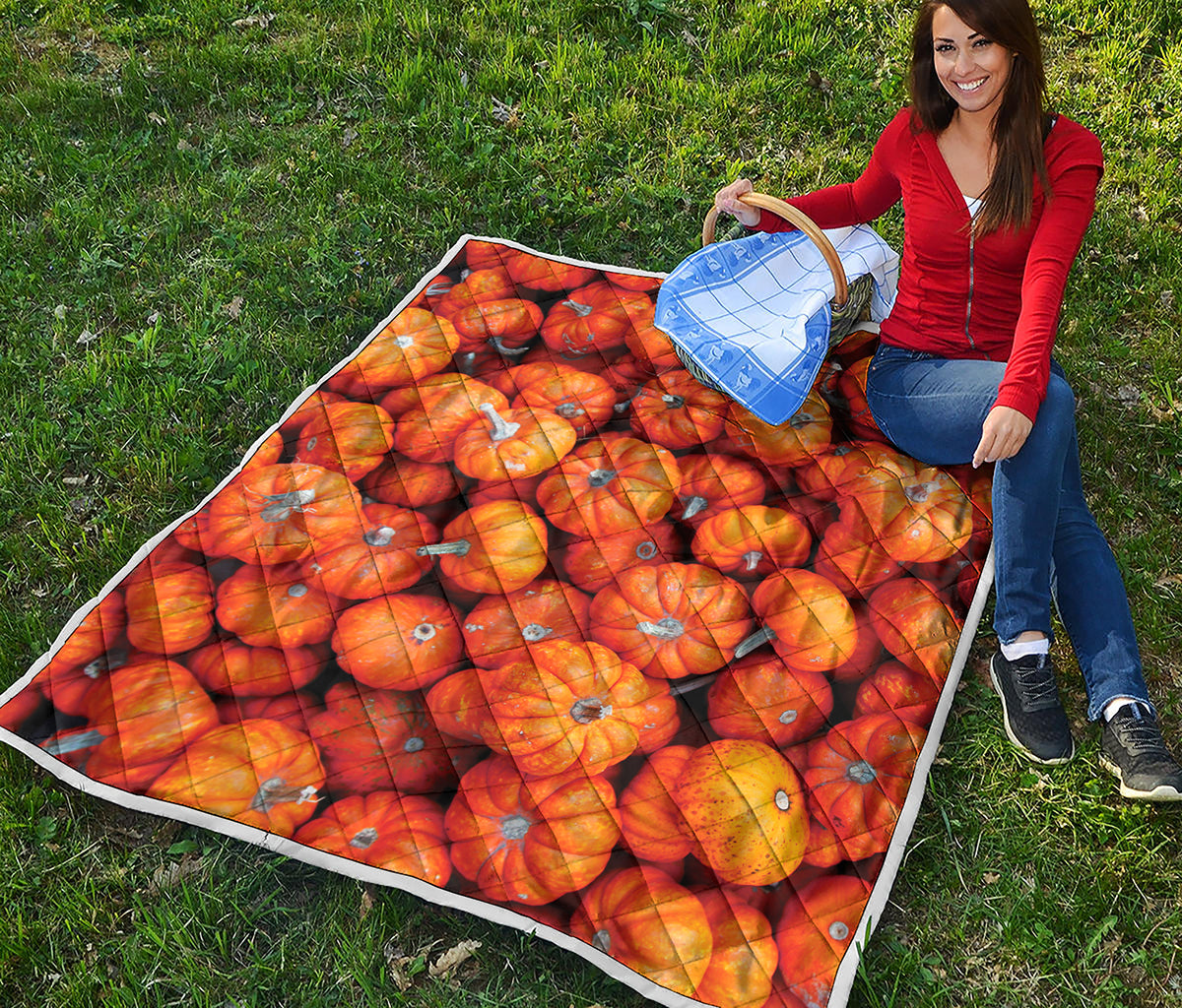 Pumpkin Print Quilt