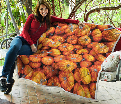 Pumpkin Print Quilt