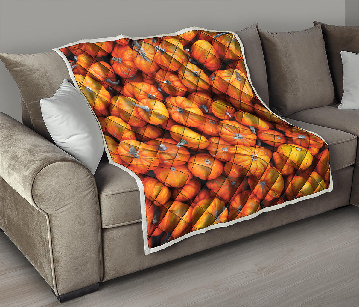 Pumpkin Print Quilt