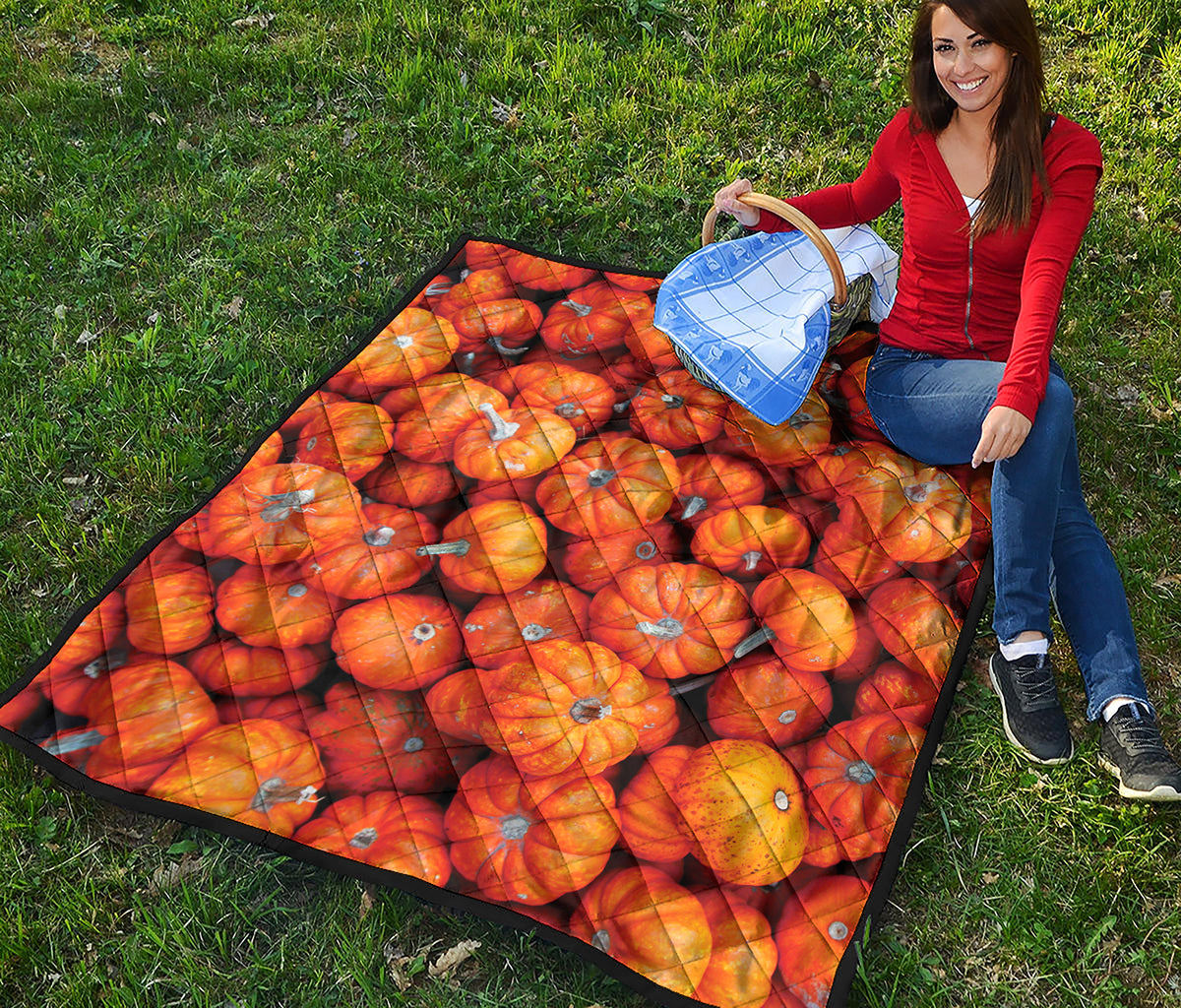 Pumpkin Print Quilt