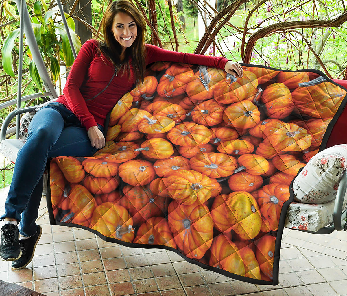 Pumpkin Print Quilt