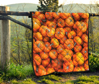 Pumpkin Print Quilt