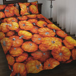Pumpkin Print Quilt Bed Set