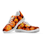 Pumpkin Print White Sneakers