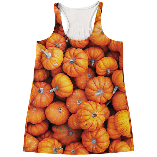 Pumpkin Print Women's Racerback Tank Top