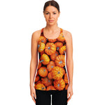 Pumpkin Print Women's Racerback Tank Top