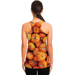Pumpkin Print Women's Racerback Tank Top