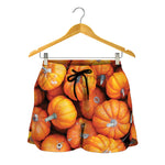 Pumpkin Print Women's Shorts