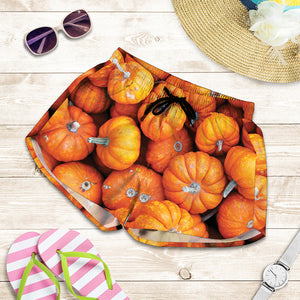 Pumpkin Print Women's Shorts