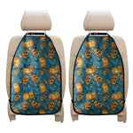 Pumpkin With Witch Hat Pattern Print Car Seat Organizers
