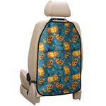 Pumpkin With Witch Hat Pattern Print Car Seat Organizers