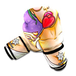 Punk Girl And Lollipop Print Boxing Gloves