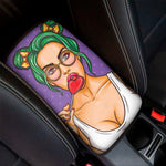 Punk Girl And Lollipop Print Car Center Console Cover