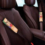 Punk Girl And Lollipop Print Car Seat Belt Covers