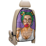 Punk Girl And Lollipop Print Car Seat Organizers