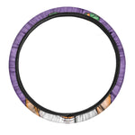 Punk Girl And Lollipop Print Car Steering Wheel Cover