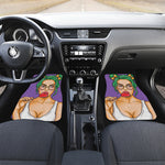 Punk Girl And Lollipop Print Front Car Floor Mats