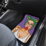 Punk Girl And Lollipop Print Front Car Floor Mats