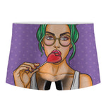 Punk Girl And Lollipop Print Men's Boxer Briefs