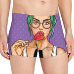 Punk Girl And Lollipop Print Men's Boxer Briefs