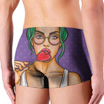 Punk Girl And Lollipop Print Men's Boxer Briefs