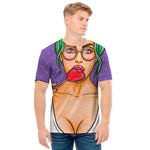Punk Girl And Lollipop Print Men's T-Shirt