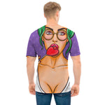 Punk Girl And Lollipop Print Men's T-Shirt