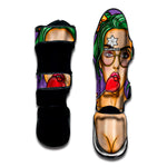 Punk Girl And Lollipop Print Muay Thai Shin Guard
