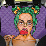 Punk Girl And Lollipop Print Pet Car Back Seat Cover