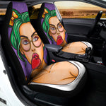 Punk Girl And Lollipop Print Universal Fit Car Seat Covers