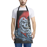 Punk Mohawk Devil Print Apron
