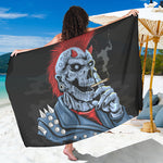 Punk Mohawk Devil Print Beach Sarong Wrap