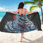 Punk Mohawk Devil Print Beach Sarong Wrap