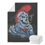 Punk Mohawk Devil Print Blanket