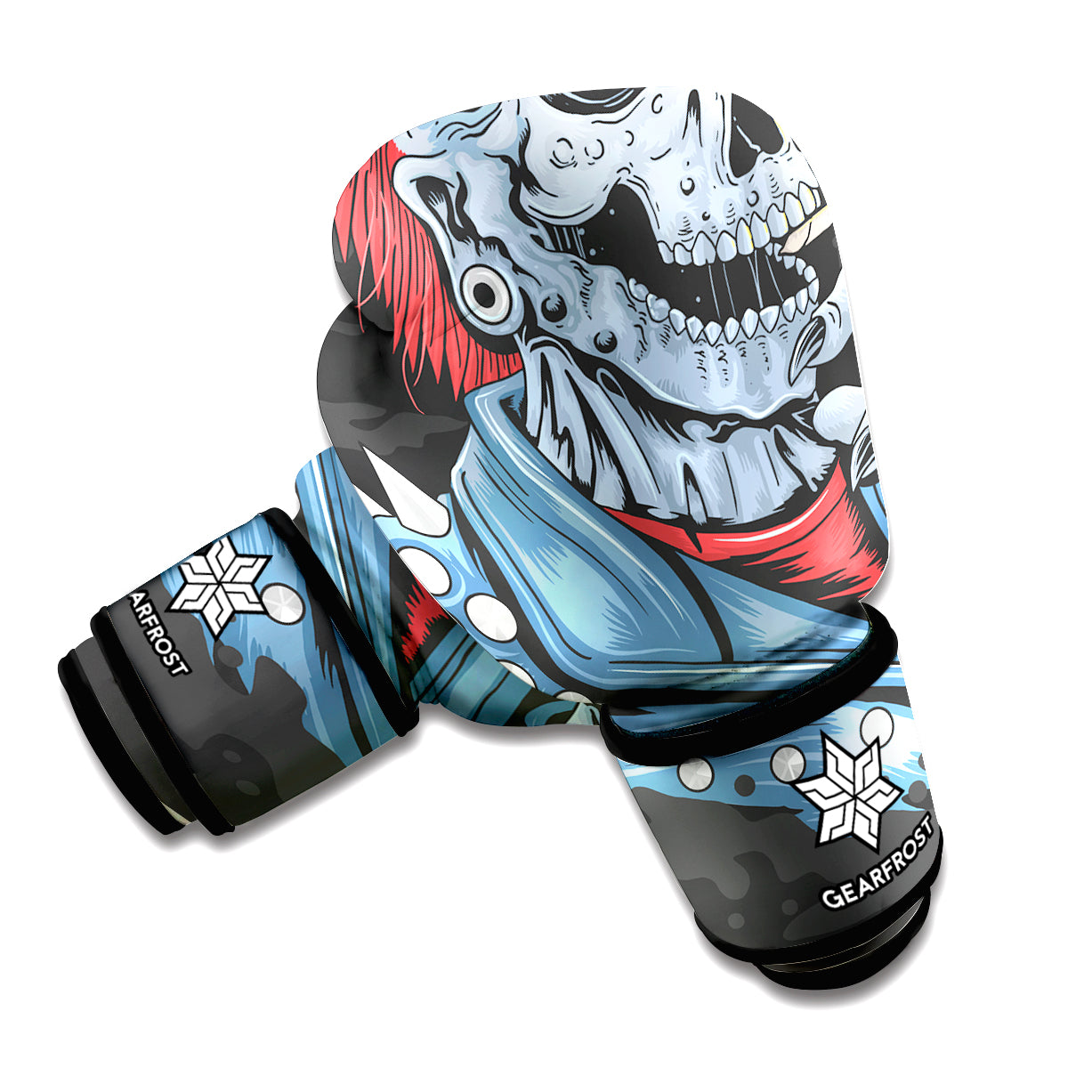 Punk Mohawk Devil Print Boxing Gloves