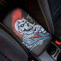 Punk Mohawk Devil Print Car Center Console Cover
