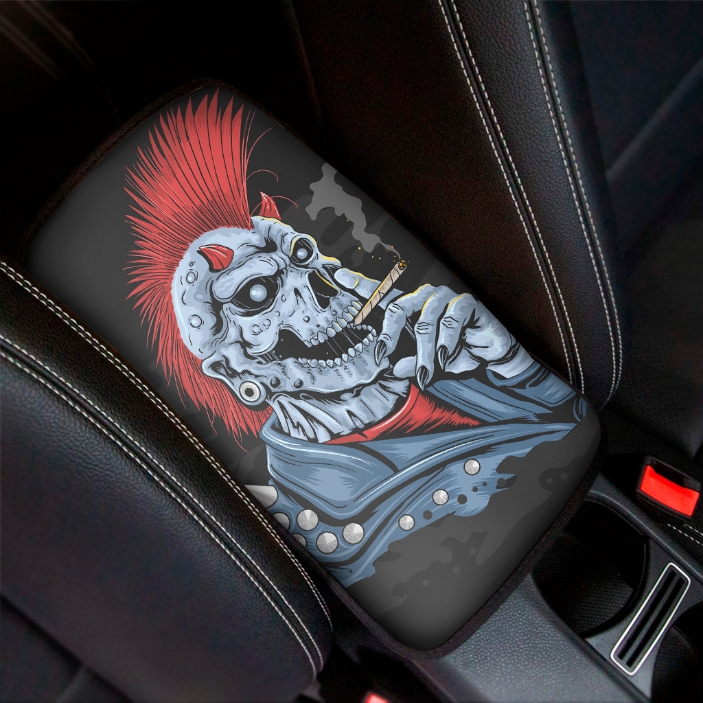 Punk Mohawk Devil Print Car Center Console Cover