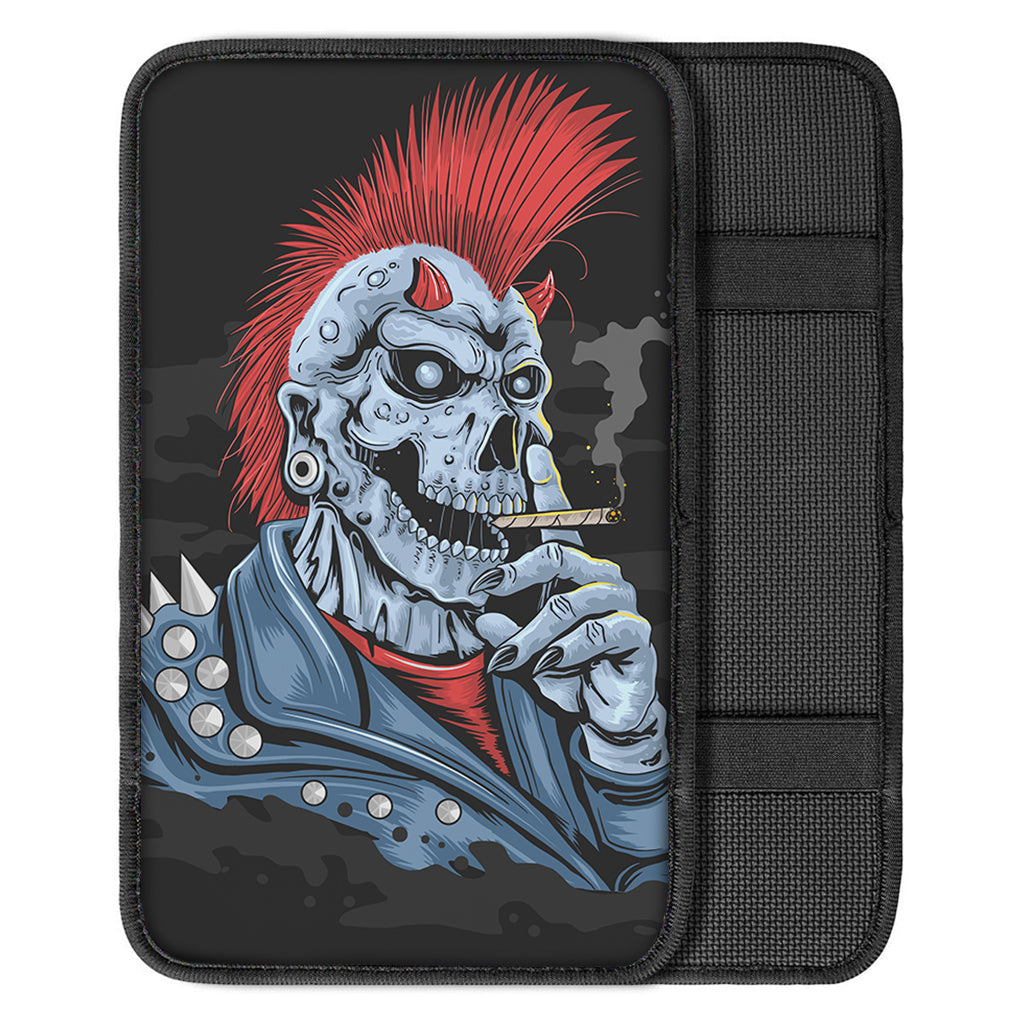 Punk Mohawk Devil Print Car Center Console Cover