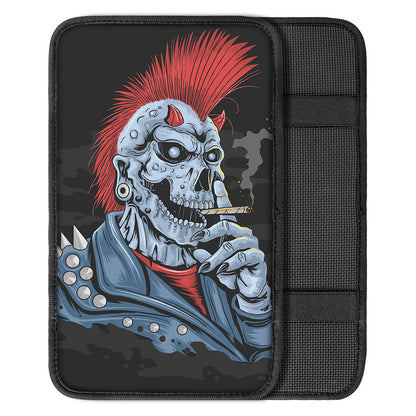 Punk Mohawk Devil Print Car Center Console Cover