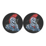 Punk Mohawk Devil Print Car Coasters